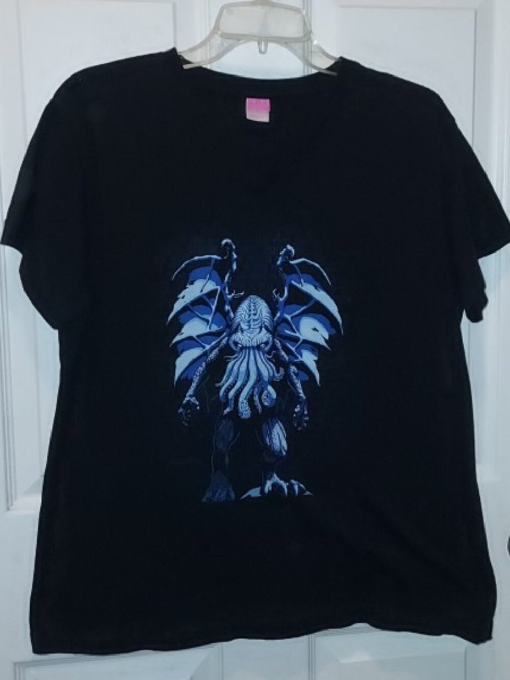 BLUE CTHULHU 🐙 SHIRT H.P. Lovecraft Off World Designs Ray Van Tilburg Ladies XL